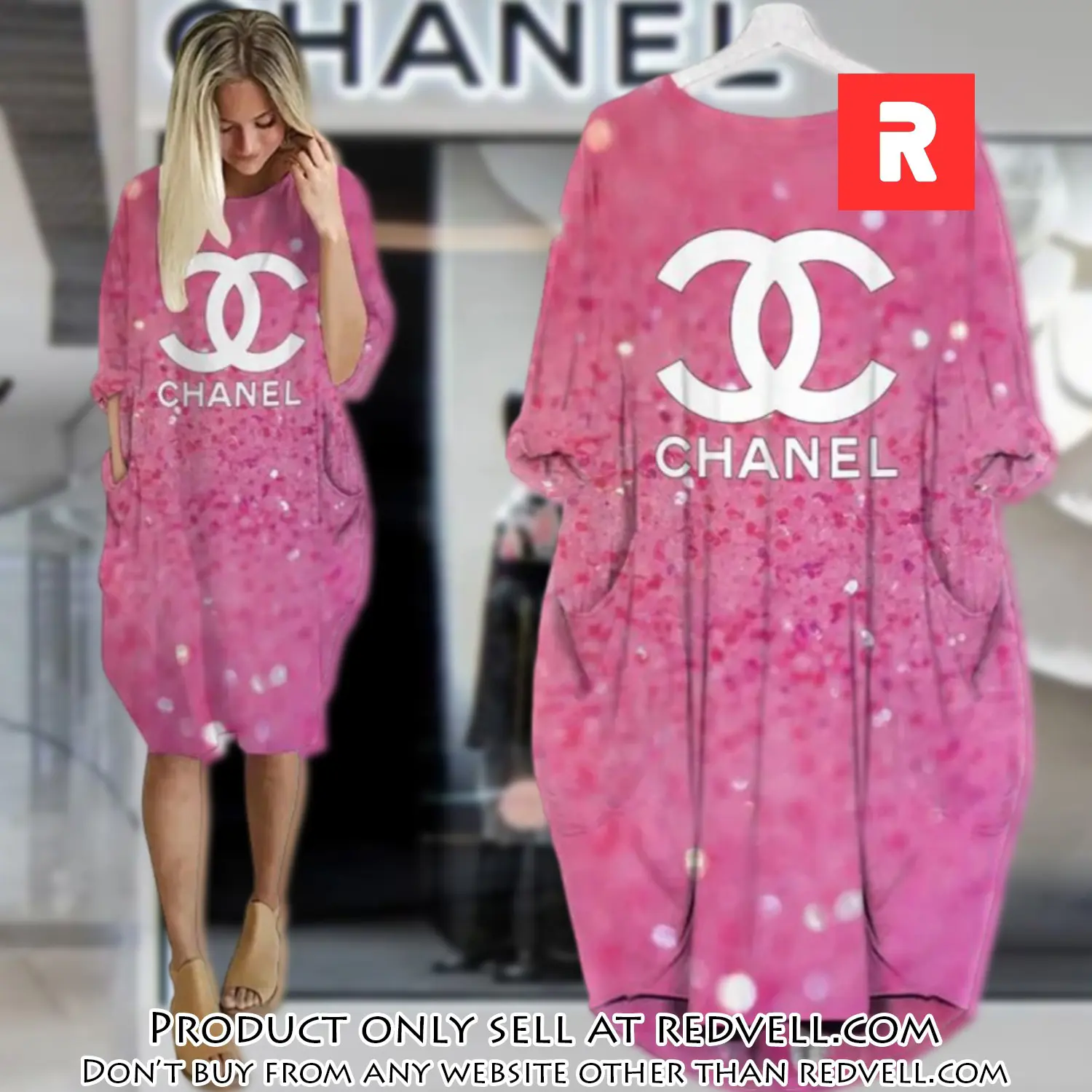 Chanel bling batwing pocket dress luxury brand for women pd076 rv4838691